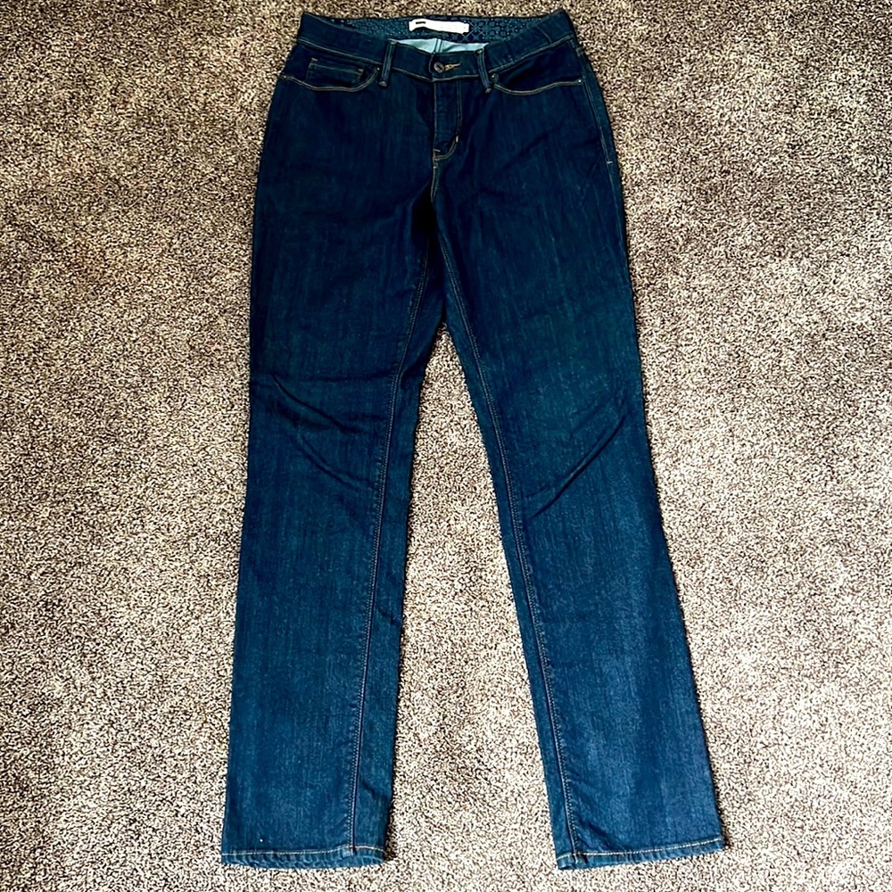 Levi’s Dark Wash Perfect Waist 525 Straight Leg Size 6M W28 L32 LIKE NEW